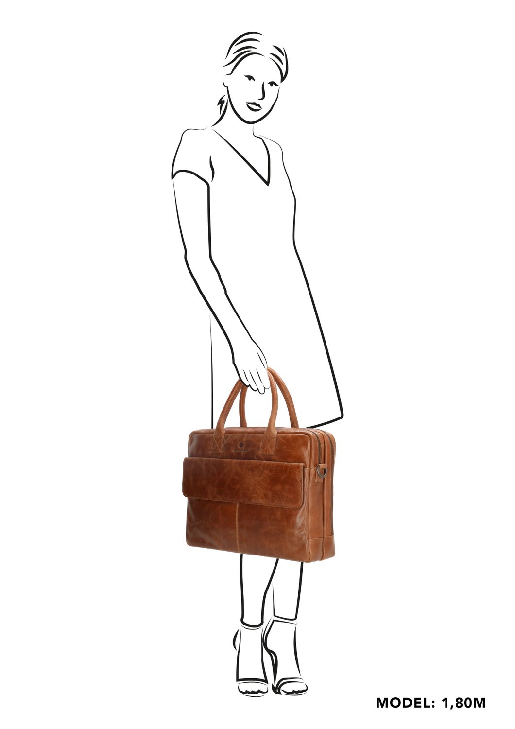 Micmacbags Porto Laptoptas 15,6 inch (34.5x19.4 cm)