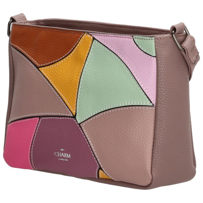 Charm London Patchwork Schultertasche