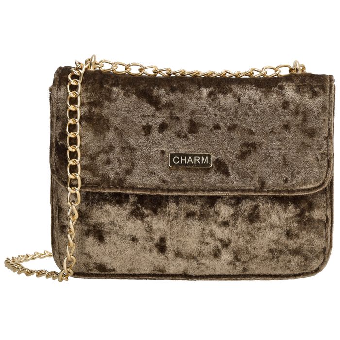 Charm London Velvet Shoulder bag