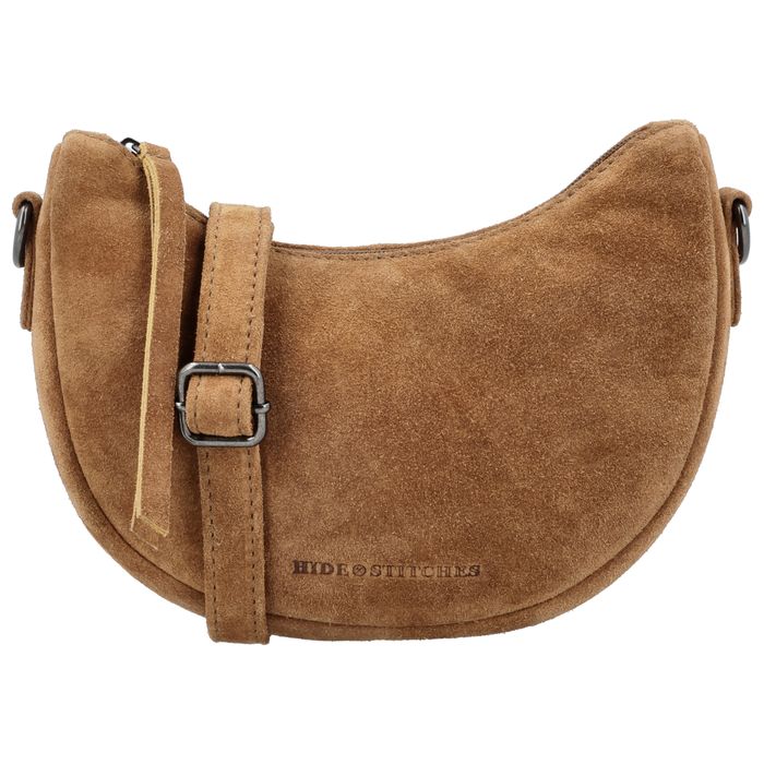 Hide & Stitches Suede Schoudertas