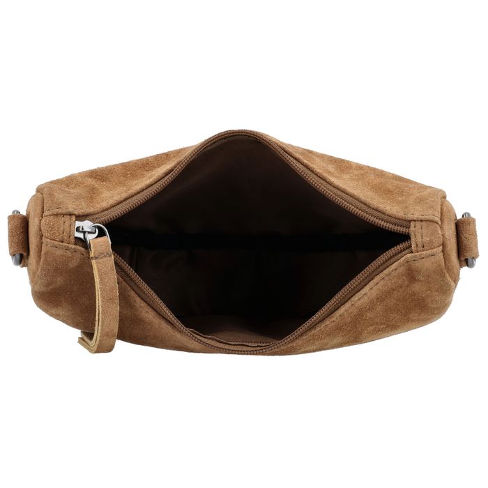 Hide & Stitches Suede Schoudertas