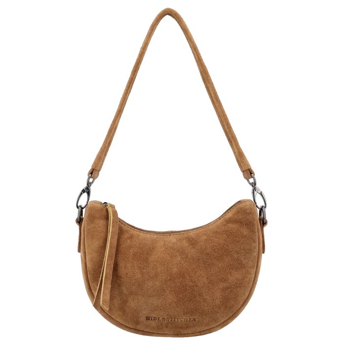 Hide & Stitches Suede Schoudertas