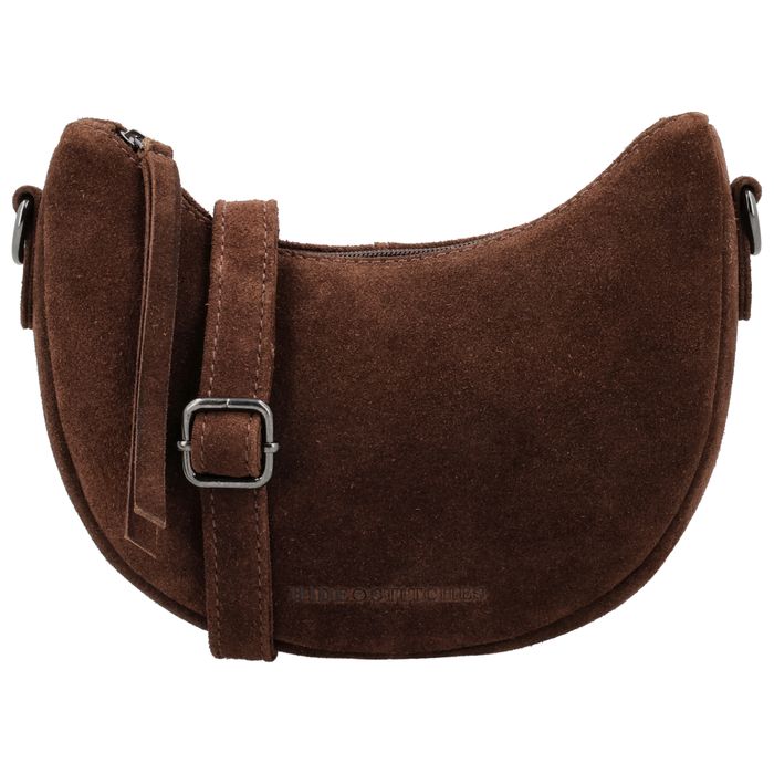 Hide & Stitches Suede Schoudertas
