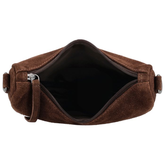 Hide & Stitches Suede Schoudertas