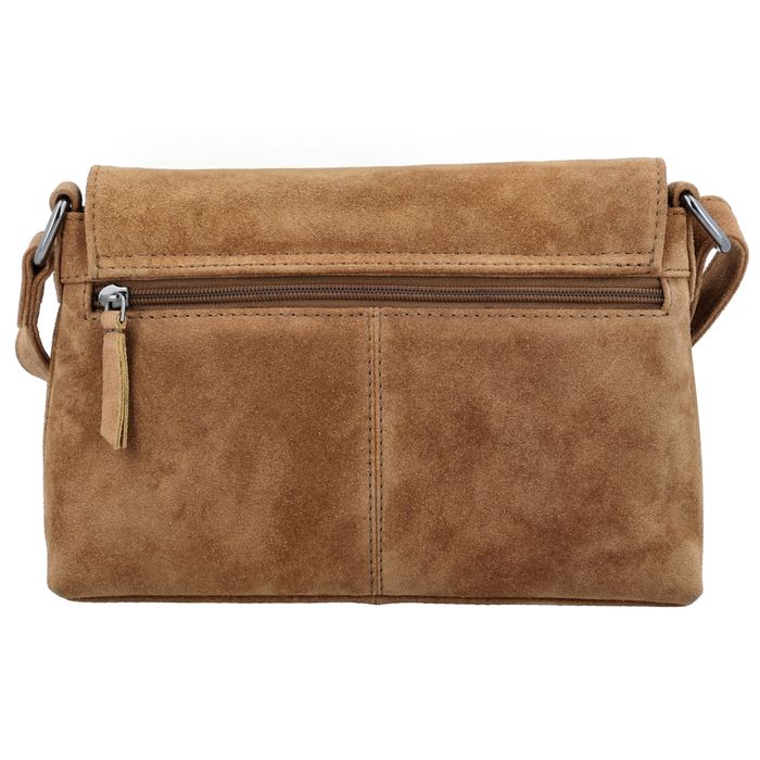 Hide & Stitches Suede Schoudertas