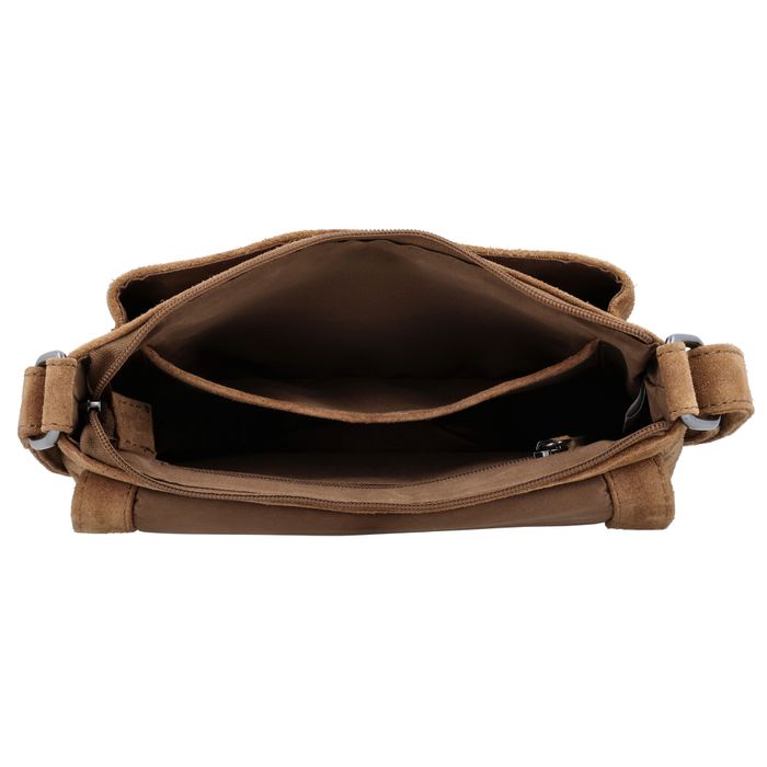 Hide & Stitches Suede Schoudertas