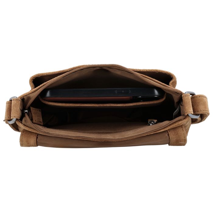 Hide & Stitches Suede Schoudertas