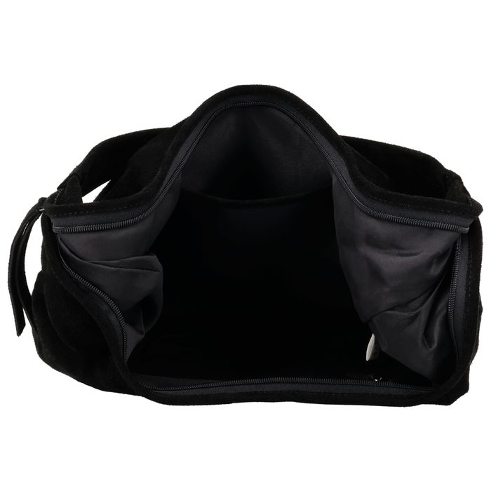 Hide & Stitches Suede Schoudertas