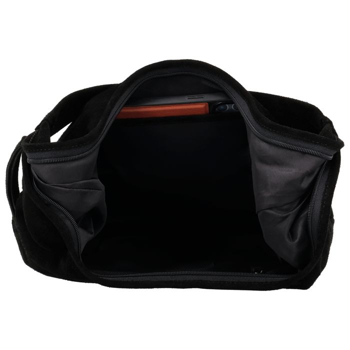 Hide & Stitches Suede Schoudertas