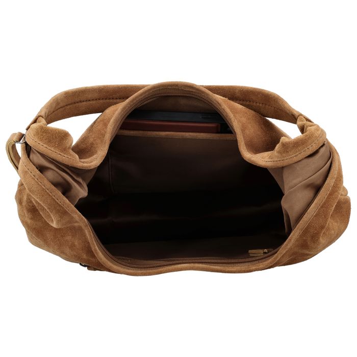 Hide & Stitches Suede Schoudertas