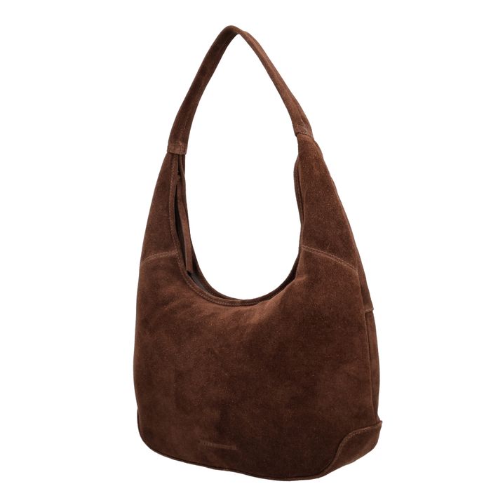Hide & Stitches Suede Schoudertas