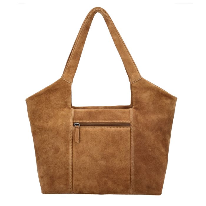 Hide & Stitches Suede Schoudertas
