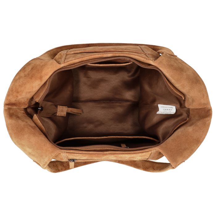 Hide & Stitches Suede Schoudertas