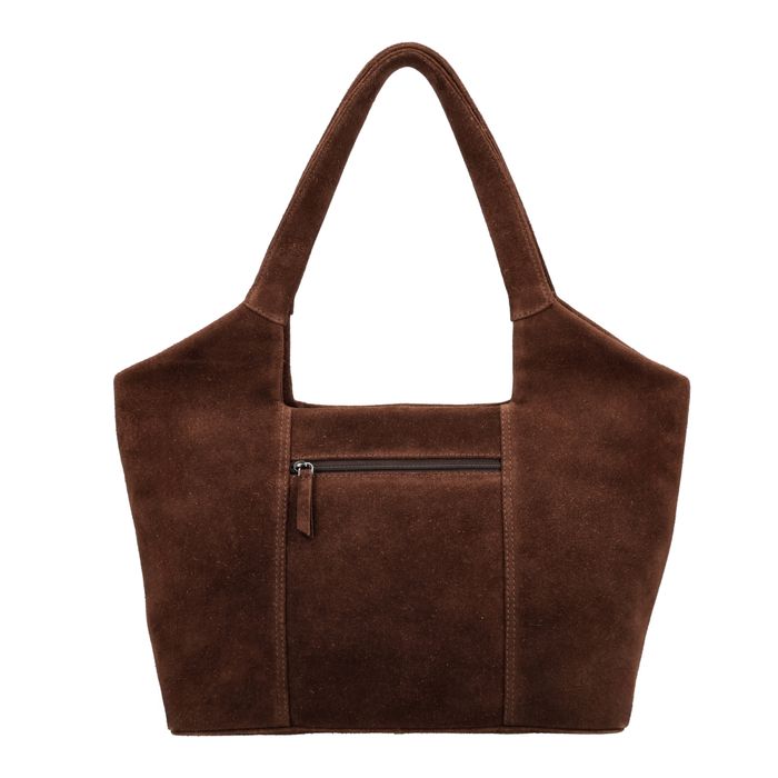 Hide & Stitches Suede Schoudertas