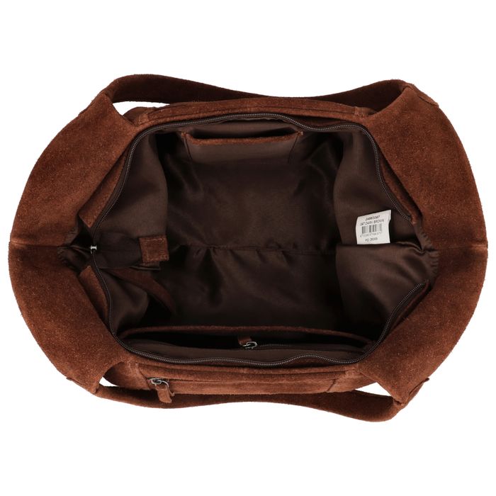 Hide & Stitches Suede Schoudertas