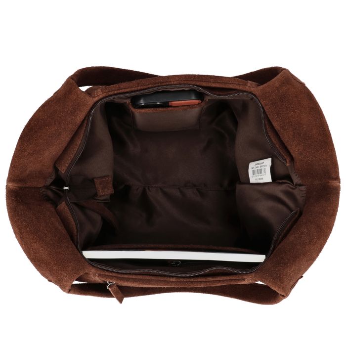 Hide & Stitches Suede Schoudertas