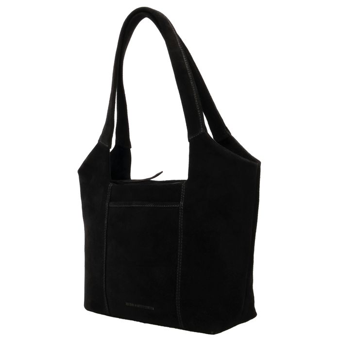 Hide & Stitches Suede Schoudertas