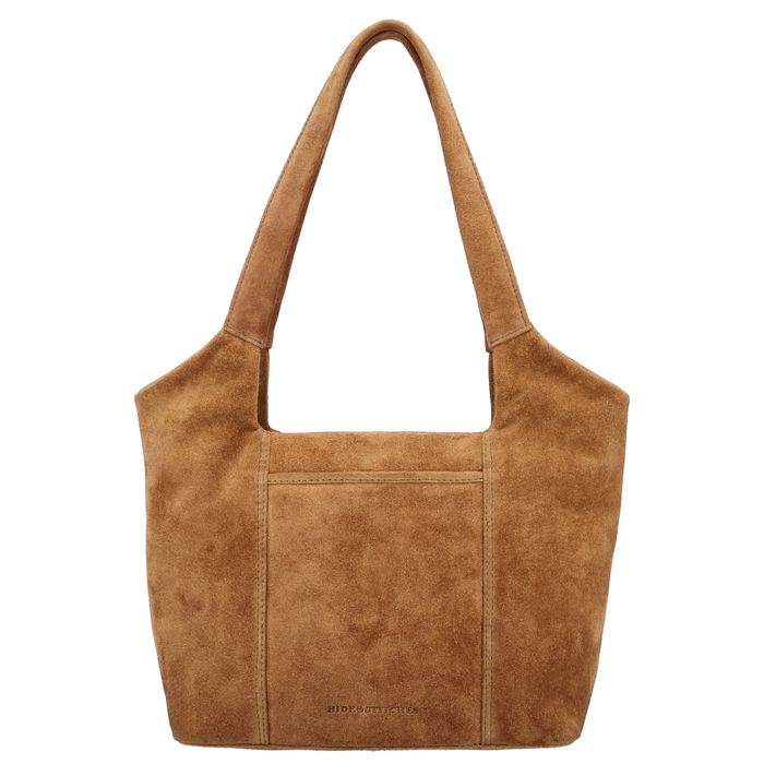 Hide & Stitches Suede Schoudertas