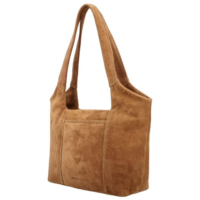 Hide & Stitches Suede Schoudertas