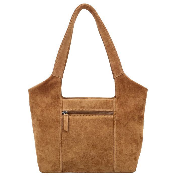 Hide & Stitches Suede Schoudertas