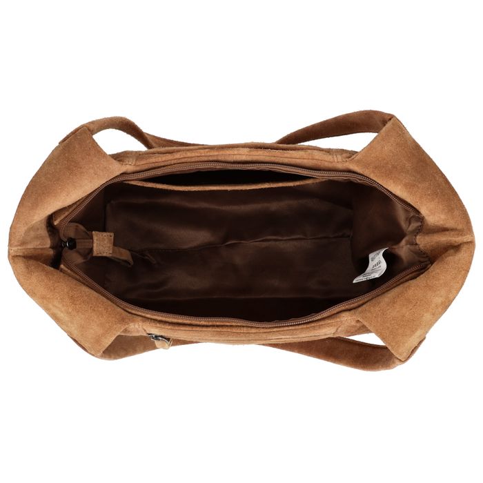 Hide & Stitches Suede Schoudertas