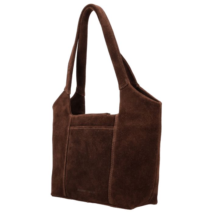 Hide & Stitches Suede Schoudertas