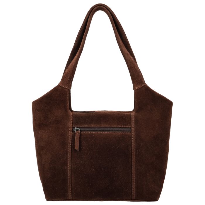 Hide & Stitches Suede Schoudertas