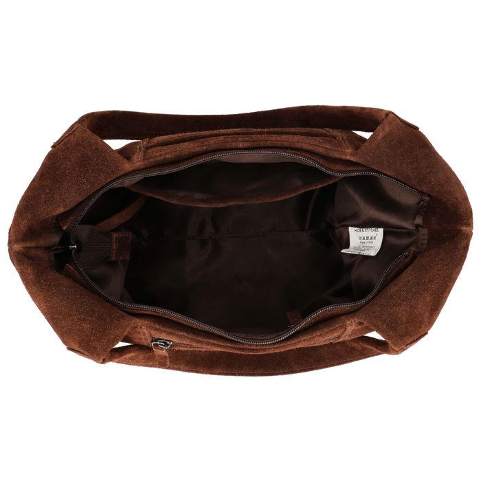 Hide & Stitches Suede Schoudertas