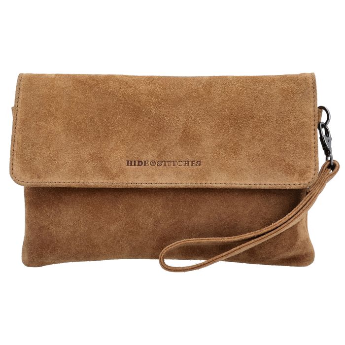 Hide & Stitches Suede Schoudertas
