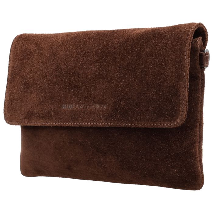 Hide & Stitches Suede Schoudertas