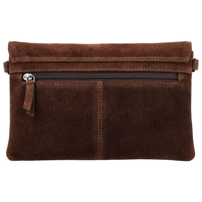 Hide & Stitches Suede Schoudertas