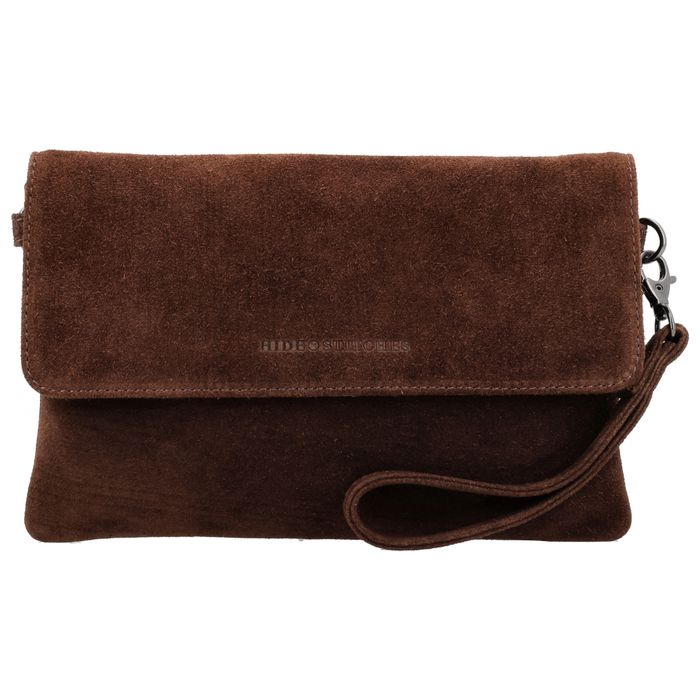 Hide & Stitches Suede Schoudertas