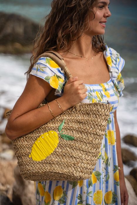 Zebra Trends Sola Rieten mand