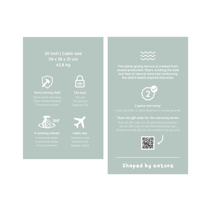 Zebra Trends Sandy Koffer 20 Inch