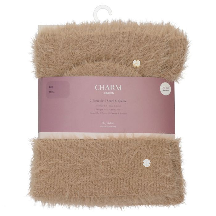 Charm London Winter Must-Haves Set hat & scarf Onesize
