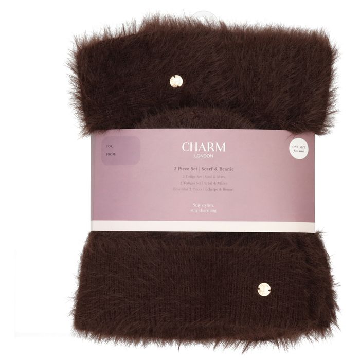 Charm London Winter Must-Haves Set hat & scarf Onesize