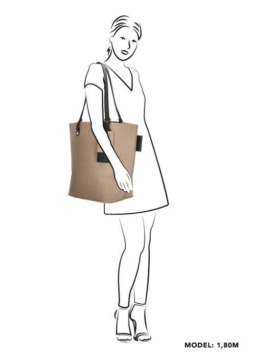 Zebra Natural Bags Shopper