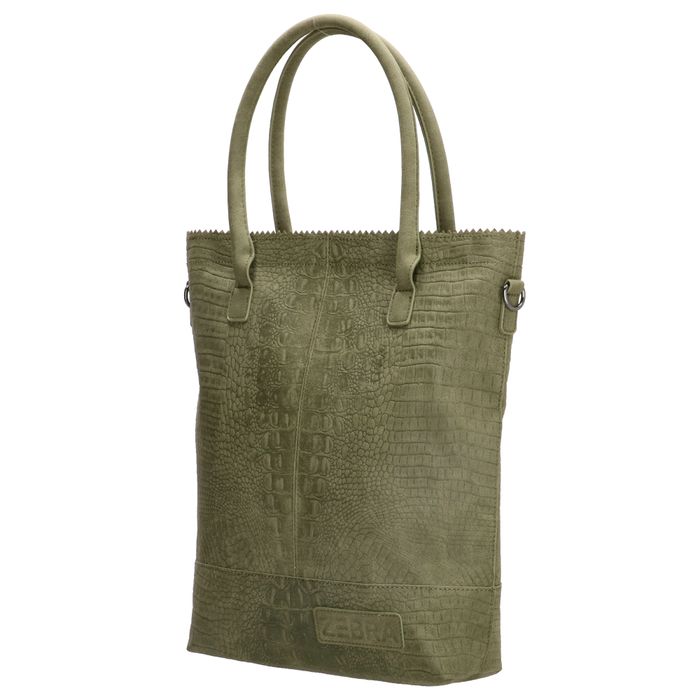 Zebra Kartel met rits Shopper