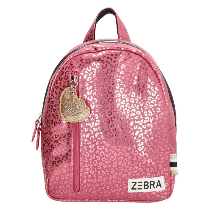 Zebra Pink Metallic Leopard Rugzak S