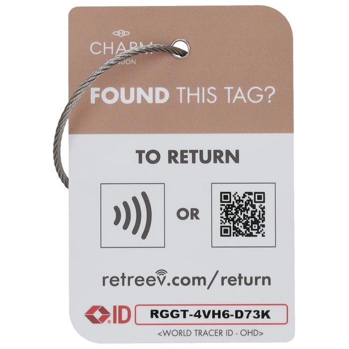 Charm London Retreev Kofferlabel