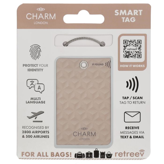 Charm London Retreev Kofferlabel