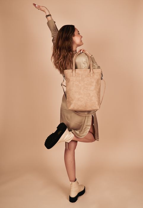Zebra Trends Kartel met rits Shopper